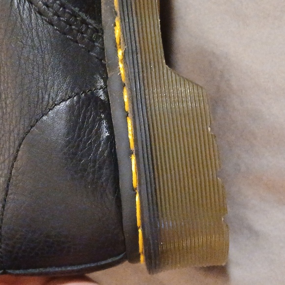 DR MARTENS  1460 Pascal  Virginia Black Leather Lace-Up Boots Size 7 - Picture 11 of 16